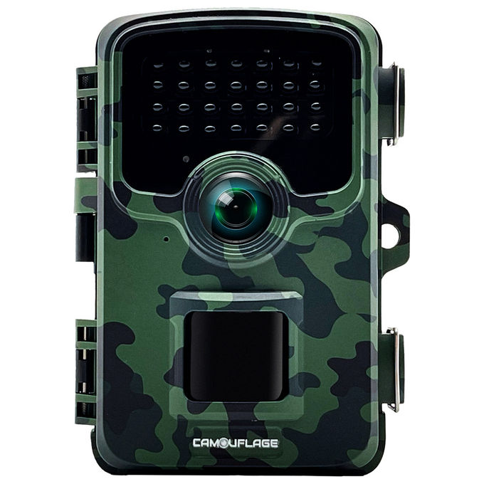 Camouflage Fototrappola WiFi EZ20 20MP Portata 24 Metri Sensore PIR