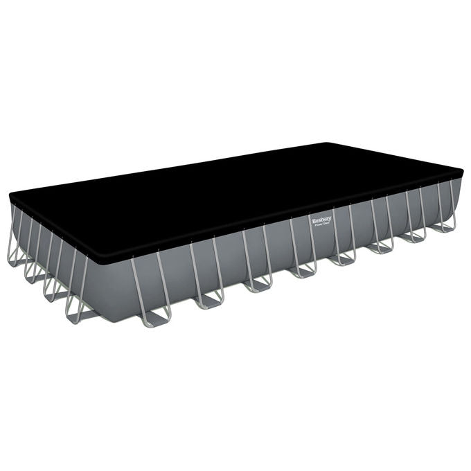 Bestway Piscina Fuori Terra Power Steel 956x488x132 cm Grigio Scuro
