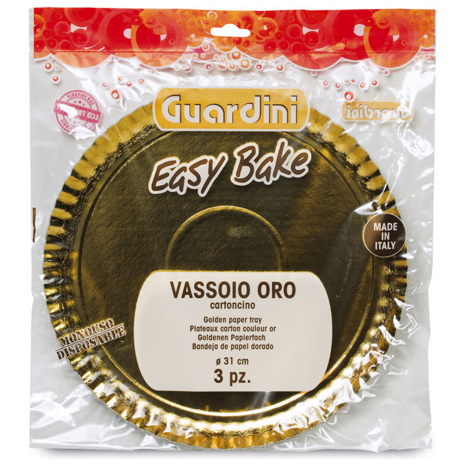 Guardini Sottotorta Oro 3 Pezzi Diametro 31 cm Cartone