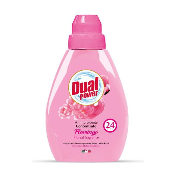 Dual Power, Ammorbidente Concentrato, Profumo Flamingo, 24 Misurini