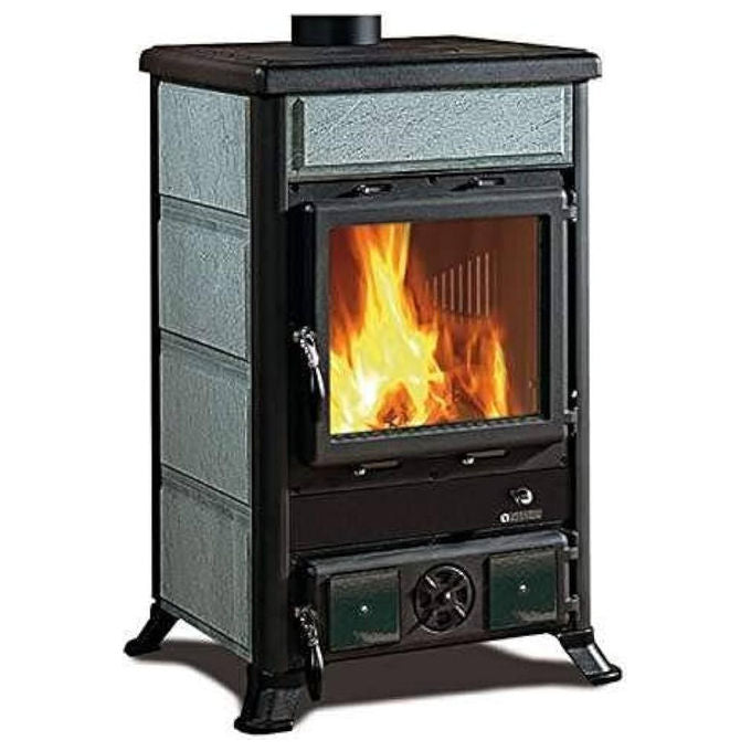 La Nordica, Stufa a Legna, Rossella R1.16 Petra, Rivestimento in Pietra Naturale, Focolare in Ghisa
