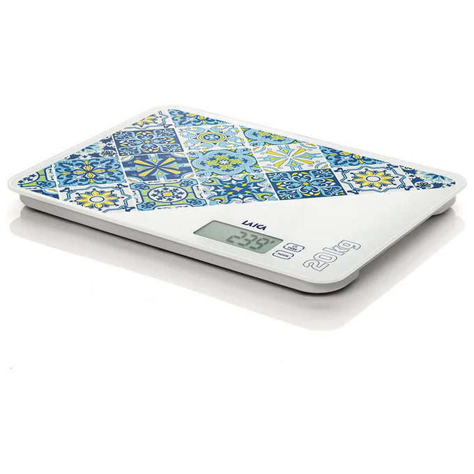 Laica Bilancia da Cucina Elettronica KS5021 Calcola Volume Acqua Funzione Blocca Peso Portata 20kg