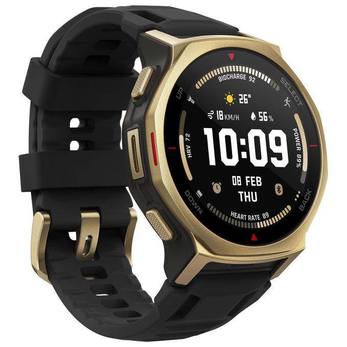 Amazfit T-Rex 3 Pro, Smartwatch, 44mm, Oro Nero