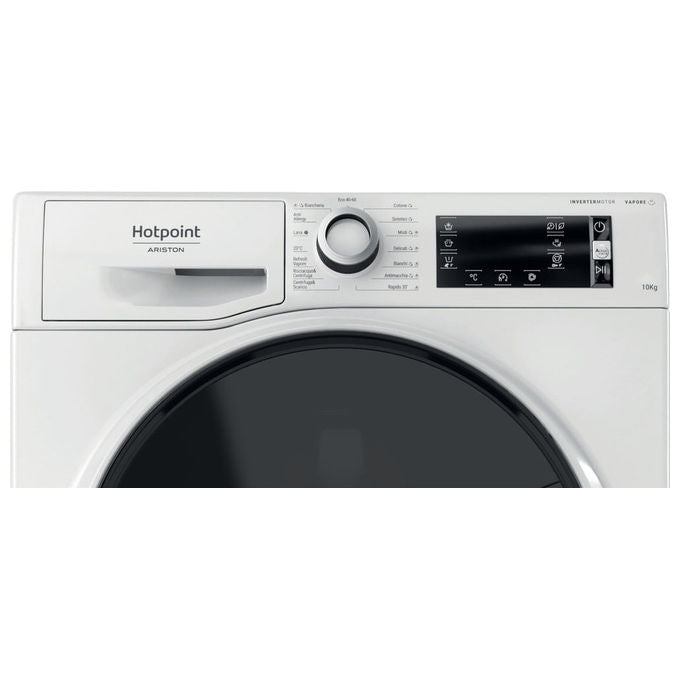 Hotpoint NBT 1048 WD A IT Lavatrice Carica Frontale 10 Kg 1400 rpm Classe A Motore Inverter Vapore Active Care (85x59,5x60,5 cm) colore Bianco