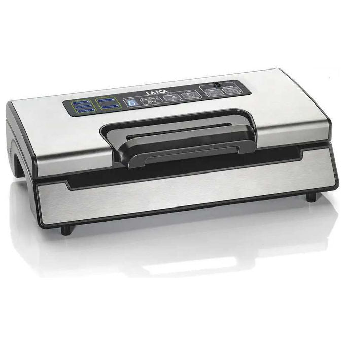 Laica VT3250 Macchina Sottovuoto Doppia Pompa 25 L-min Doppia Barra Saldante 40 cm 100 Cicli Consecutivi 350 W colore Nero