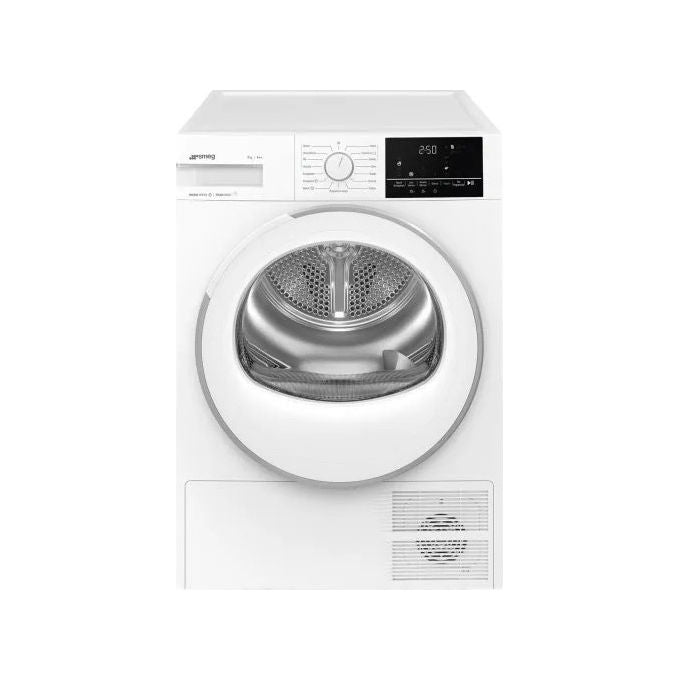 Smeg DNP08SEB Asciugatrice Pompa di Calore 8 Kg Classe B 15 Programmi Vapore Sensore Umidita' (84.6x59.8x67.1 cm) colore Bianco
