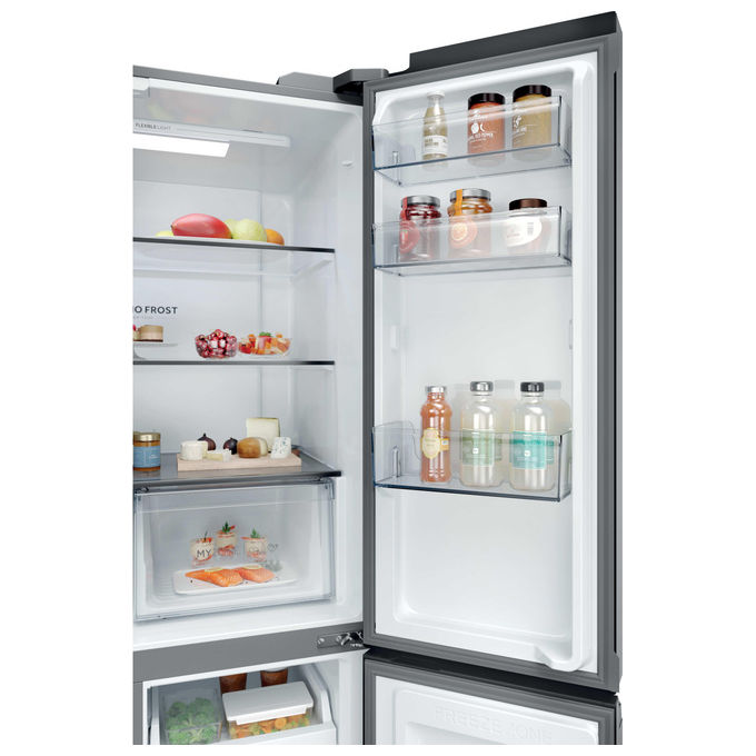 Haier HCR39F19ENPT Serie 3 Frigorifero Americano 4 Porte 646 L 190,5 cm Classe E 35 dB Total No Frost colore Nero