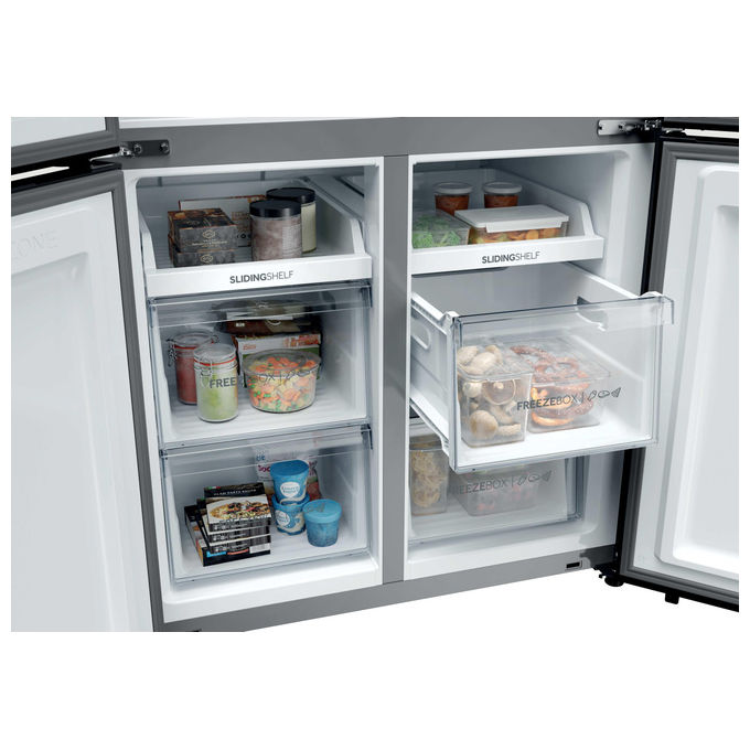 Haier HCR39F19ENPT Serie 3 Frigorifero Americano 4 Porte 646 L 190,5 cm Classe E 35 dB Total No Frost colore Nero