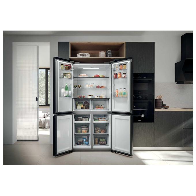 Haier HCR39F19ENPT Serie 3 Frigorifero Americano 4 Porte 646 L 190,5 cm Classe E 35 dB Total No Frost colore Nero
