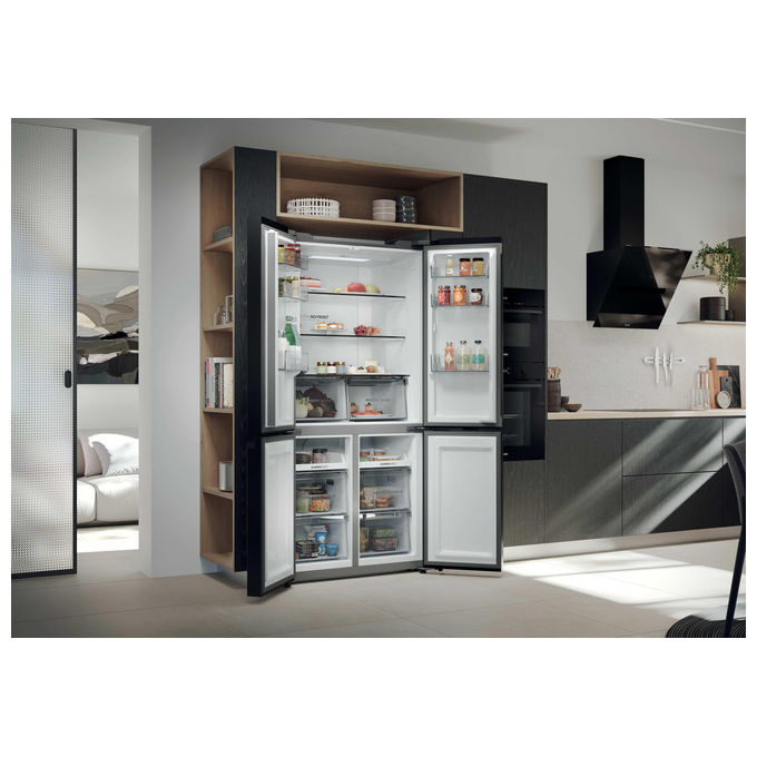 Haier HCR39F19ENPT Serie 3 Frigorifero Americano 4 Porte 646 L 190,5 cm Classe E 35 dB Total No Frost colore Nero