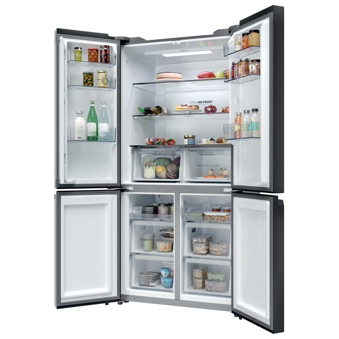 Haier HCR39F19ENPT Serie 3 Frigorifero Americano 4 Porte 646 L 190,5 cm Classe E 35 dB Total No Frost colore Nero