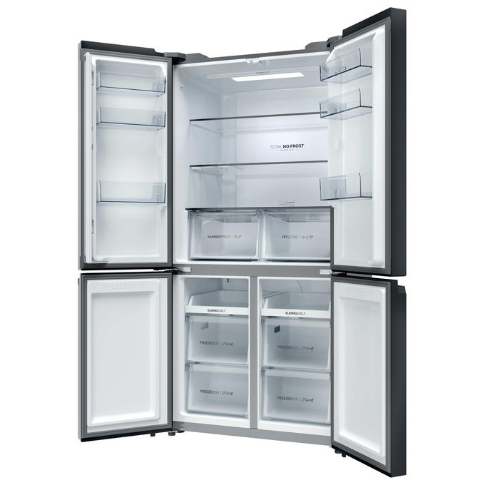 Haier HCR39F19ENPT Serie 3 Frigorifero Americano 4 Porte 646 L 190,5 cm Classe E 35 dB Total No Frost colore Nero