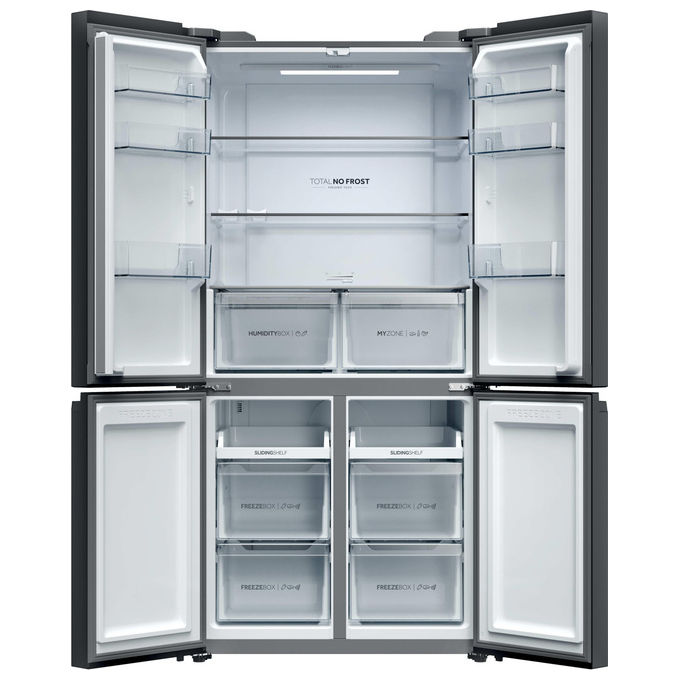 Haier HCR39F19ENPT Serie 3 Frigorifero Americano 4 Porte 646 L 190,5 cm Classe E 35 dB Total No Frost colore Nero