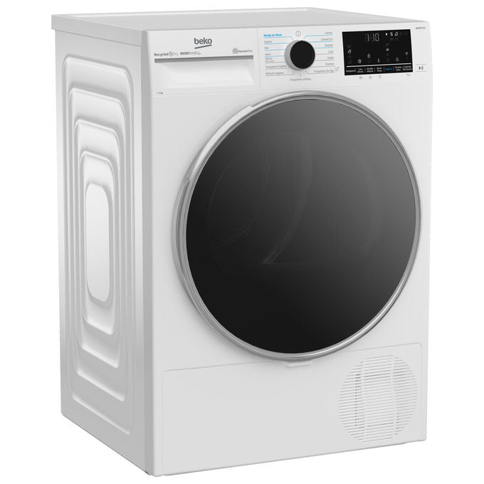 Beko BT96DBS Beyond Asciugatrice Pompa di Calore 9 Kg Classe A Wi-Fi Motore Inverter OptiSense (84.6x59.8x67.2 cm) colore Bianco