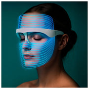 Jocca 2798 Maschera Viso LED 7 Colori Terapia LED Antirughe Ricaricabile USB 90g colore Trasparente