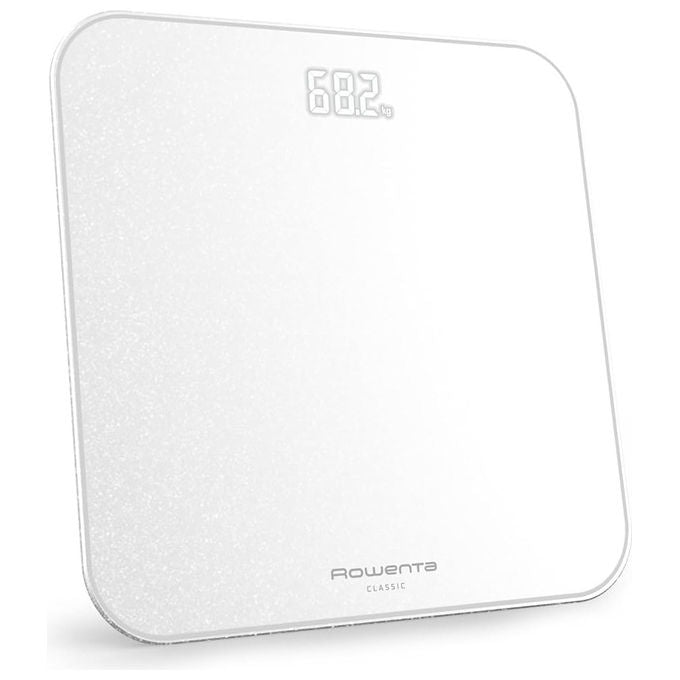 Rowenta, Bilancia Pesapersone, BS1901 Classic 2.0, con Schermo LED Invisibile, Bianco