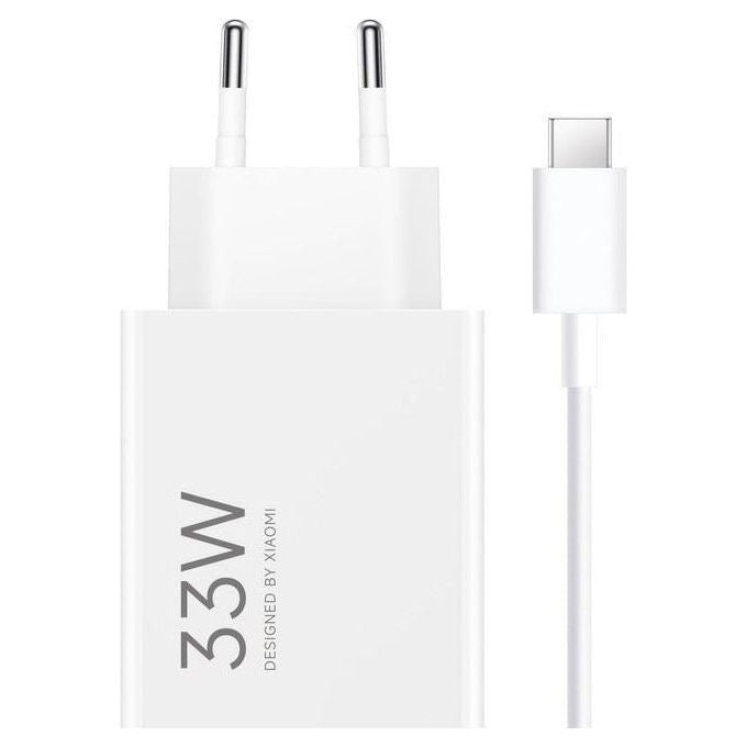 Xiaomi MDY-11-EZ Alimentatore da Parete 33W Ricarica Rapida USB-A con Cavo USB-C colore Bianco