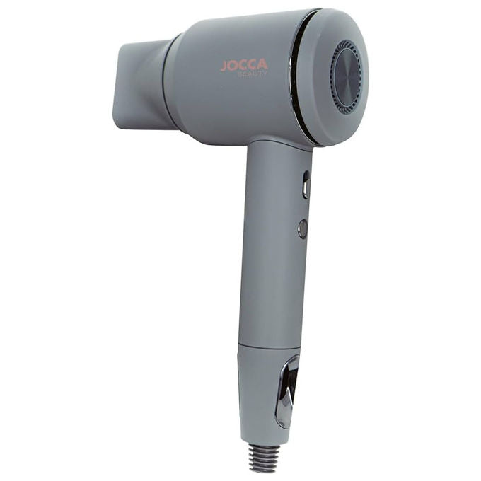 Jocca, Asciugacapelli Silenzioso, 1600-1800W, Tecnologia Ionica, 4 Temperature, Con Diffusore