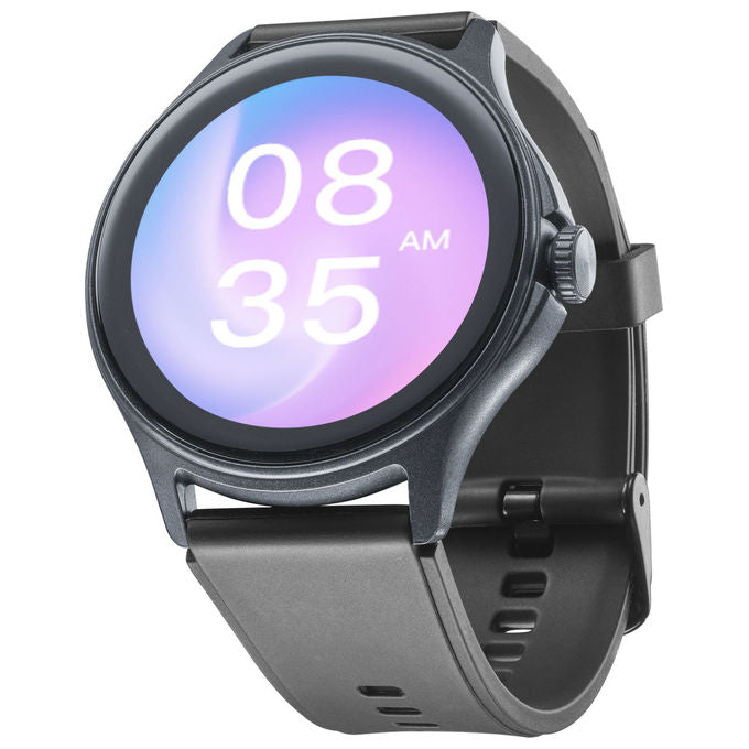Cellularline Ion Pro, Smartwatch Rotondo, Display TFT 1.38'', Monitoraggio Salute, Nero