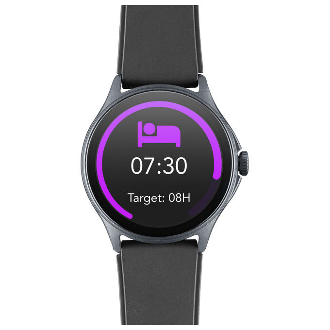 Cellularline Ion Pro, Smartwatch Rotondo, Display TFT 1.38'', Monitoraggio Salute, Nero