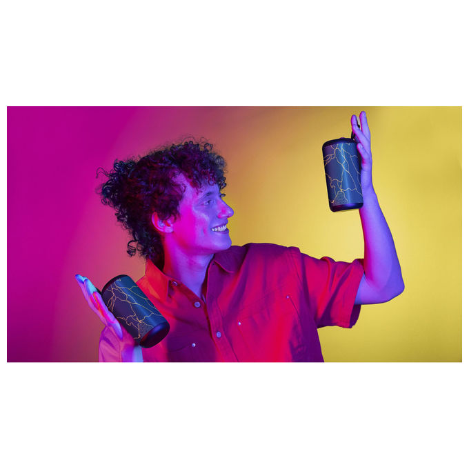 Music Sound Speaker Bluetooth Verticale 5W Blu
