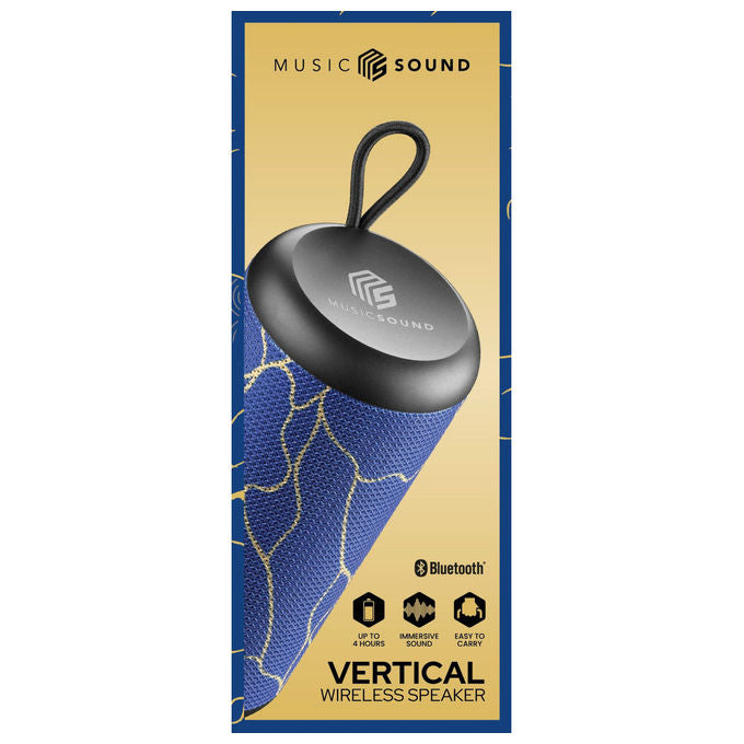 Music Sound Speaker Bluetooth Verticale 5W Blu