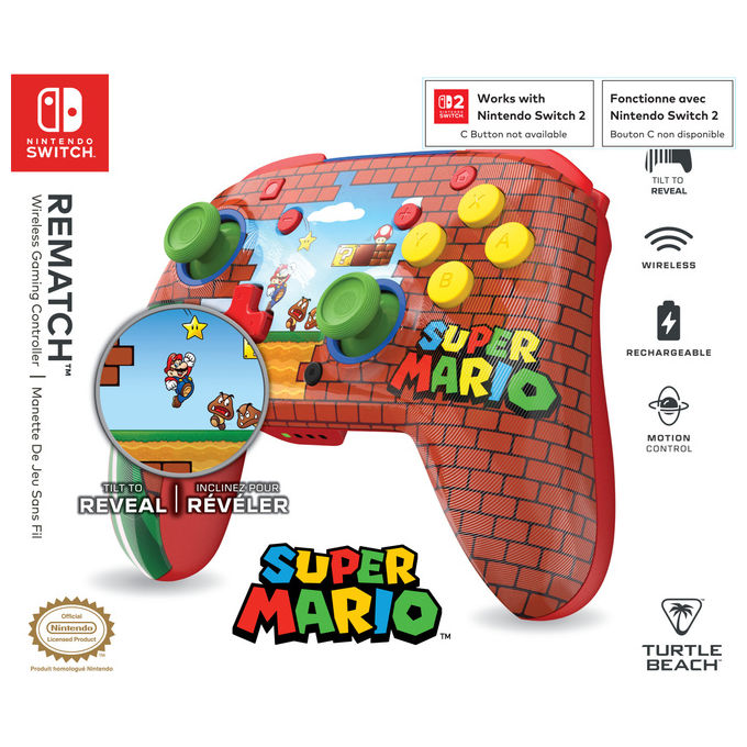 Turtle Beach Rematch Wireless Gamepad Multicolore per Nintendo Switch
