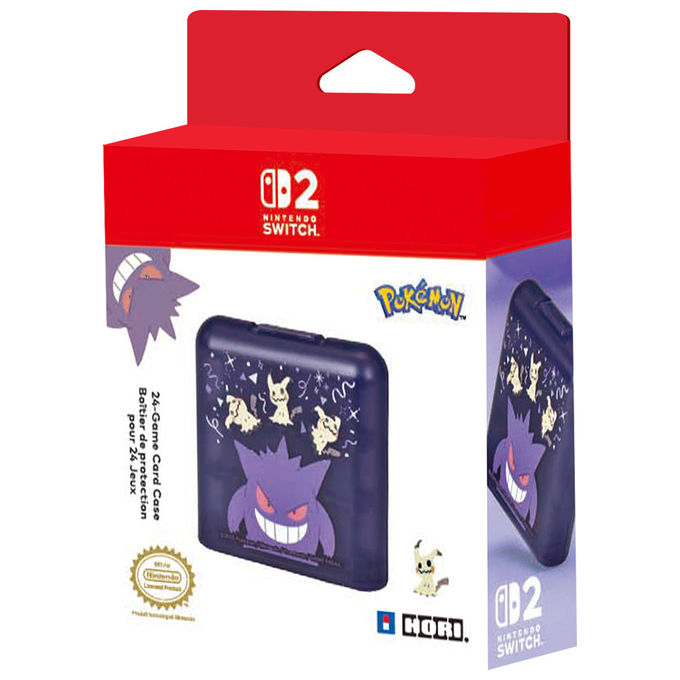 Hori Custodia Cartucce 24 Giochi Gengar e Mimikyu Per Nintendo Switch 2