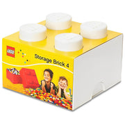 LEGO Contenitore Brick con 4 Cassetti Impilabile Polipropilene Bianco
