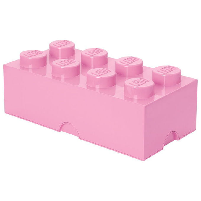 Lego Contenitore Brick con 8 Cassetti Rosa Polipropilene 25x50x18 cm