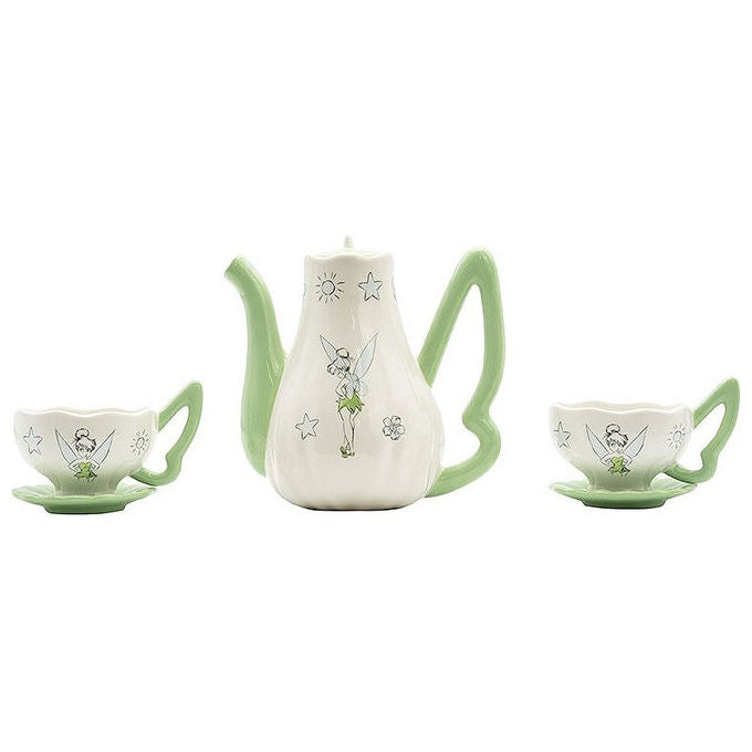Abystyle Set Teiera e Tazze Disney Peter Pan Trilli Ceramica 1.2 L Teiera 200 ml Tazza