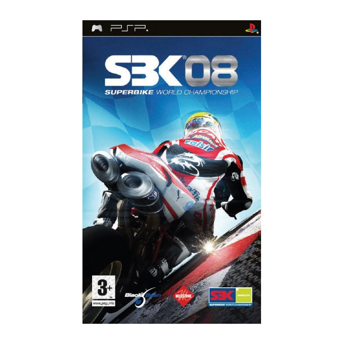 Black Bean SBK-08 Superbike World Championship PSP PlayStation Portatile Gioco Corse