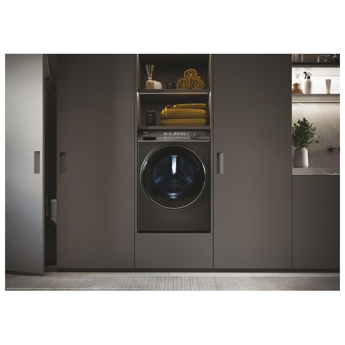 Haier HW100-BD14IGIS8U1 I-Pro Serie 7 Plus Lavatrice Carica Frontale 10 Kg 1400 rpm Classe A Wi-Fi Vapore Inverter (85x60x53 cm) colore Antracite