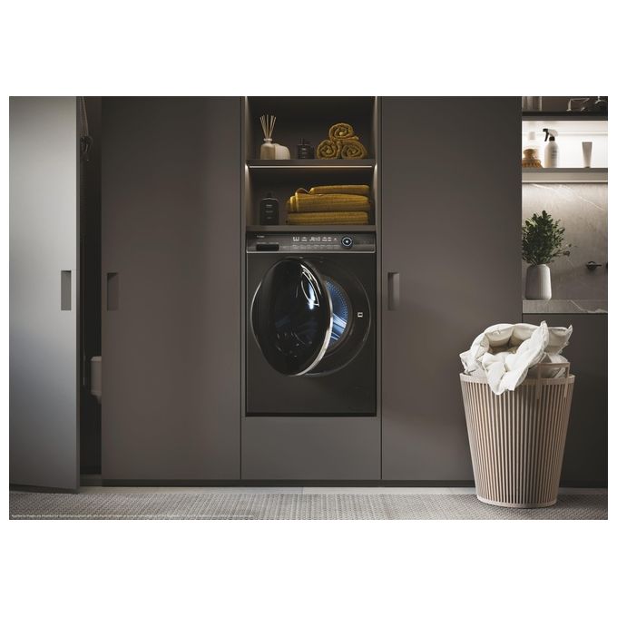 Haier HW100-BD14IGIS8U1 I-Pro Serie 7 Plus Lavatrice Carica Frontale 10 Kg 1400 rpm Classe A Wi-Fi Vapore Inverter (85x60x53 cm) colore Antracite
