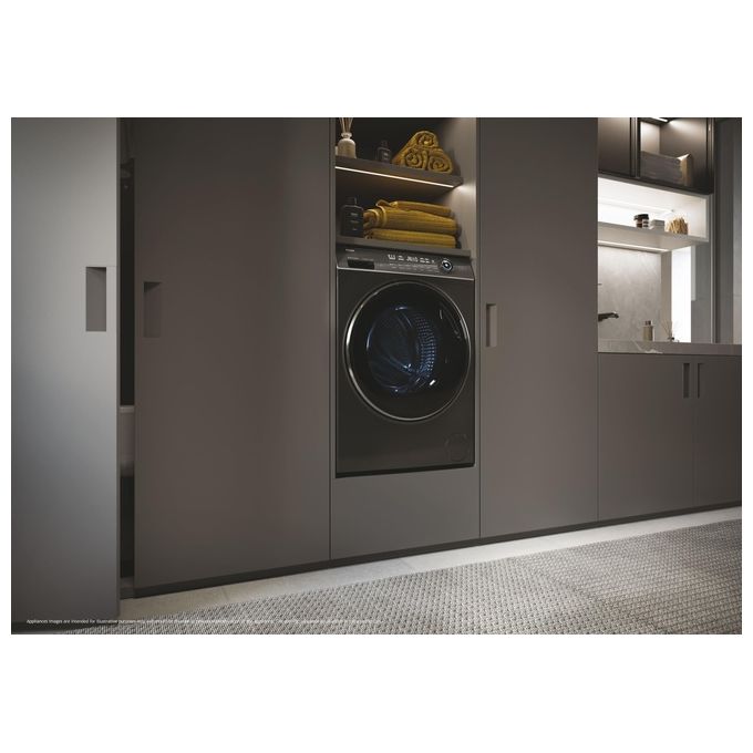 Haier HW100-BD14IGIS8U1 I-Pro Serie 7 Plus Lavatrice Carica Frontale 10 Kg 1400 rpm Classe A Wi-Fi Vapore Inverter (85x60x53 cm) colore Antracite