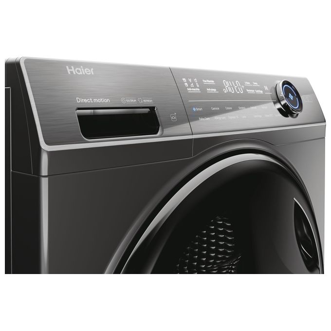 Haier HW100-BD14IGIS8U1 I-Pro Serie 7 Plus Lavatrice Carica Frontale 10 Kg 1400 rpm Classe A Wi-Fi Vapore Inverter (85x60x53 cm) colore Antracite