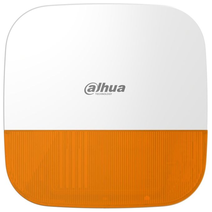 DAHUA ARA13-W2-868 Sirena Esterna Wireless Comunicazione 1600 m 110 dB IP65 Alimentazione 12 VDC o Batteria CR123A colore Arancione