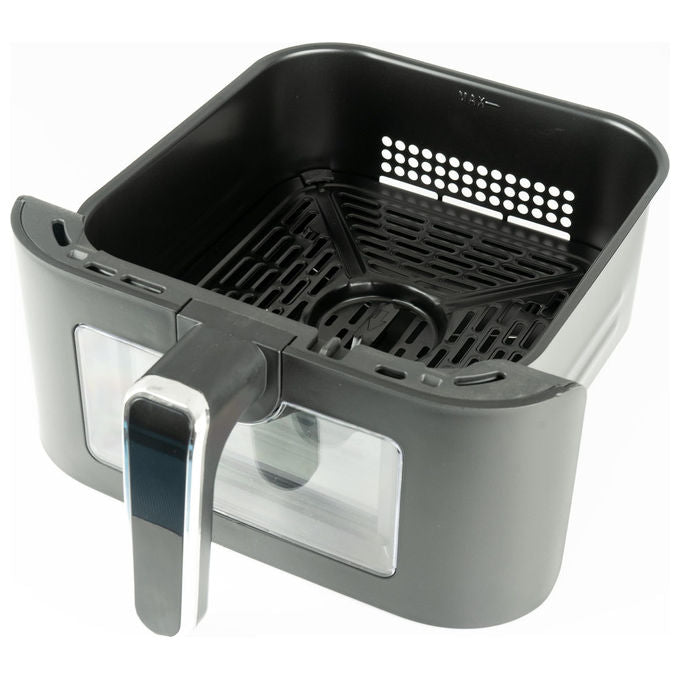 JOCCA Friggitrice ad Aria Doppio Cestello 11 Litri 2600 Watt 60-200 °C Nero