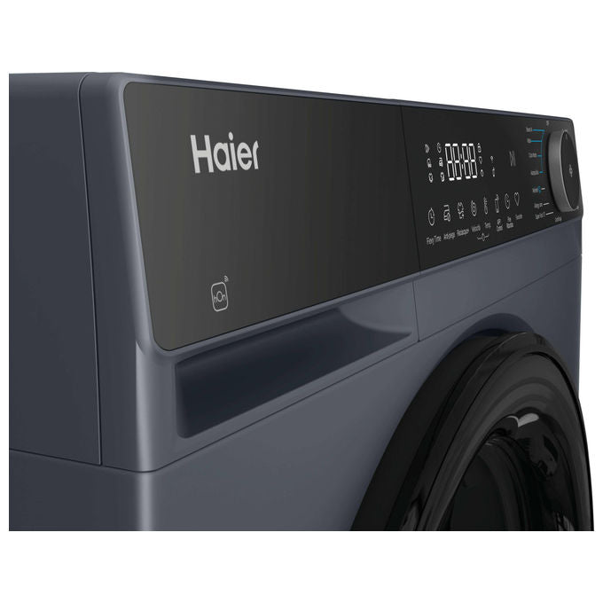 Haier HW80BP14357GTUIT Lavatrice 8Kg 1400rpm Classe A AI PowerDrive Vapore Wi-Fi Antracite (60x47x85) cm colore Antracite