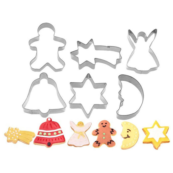 Westmark, Set Tagliabiscotti Natalizi, Acciaio Inossidabile, 6 Pezzi