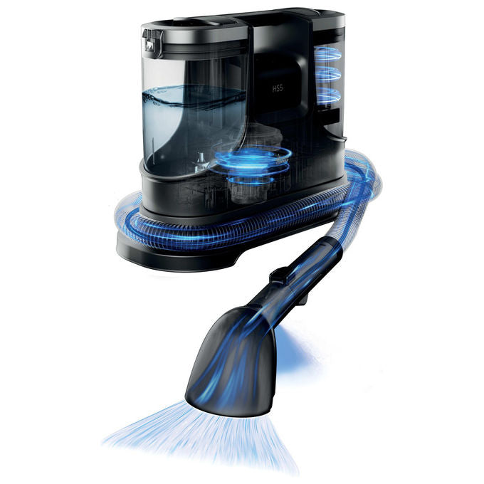Hoover HS500 011 Pulitore a Vapore Portatile 400W Serbatoio 1.5L Aspirazione 10 kPa colore Nero Blu