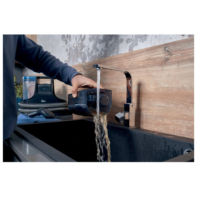 Hoover HS500 011 Pulitore a Vapore Portatile 400W Serbatoio 1.5L Aspirazione 10 kPa colore Nero Blu