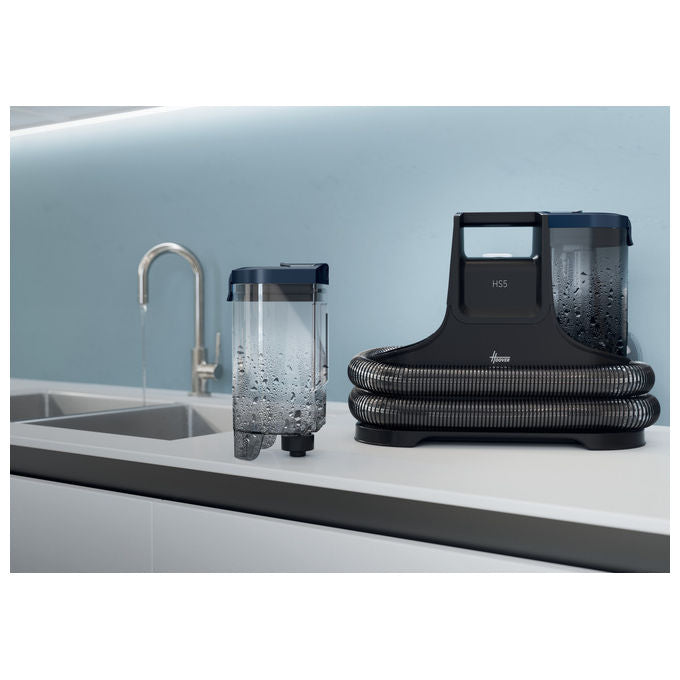 Hoover HS500 011 Pulitore a Vapore Portatile 400W Serbatoio 1.5L Aspirazione 10 kPa colore Nero Blu