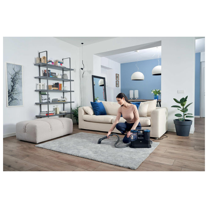 Hoover HS500 011 Pulitore a Vapore Portatile 400W Serbatoio 1.5L Aspirazione 10 kPa colore Nero Blu