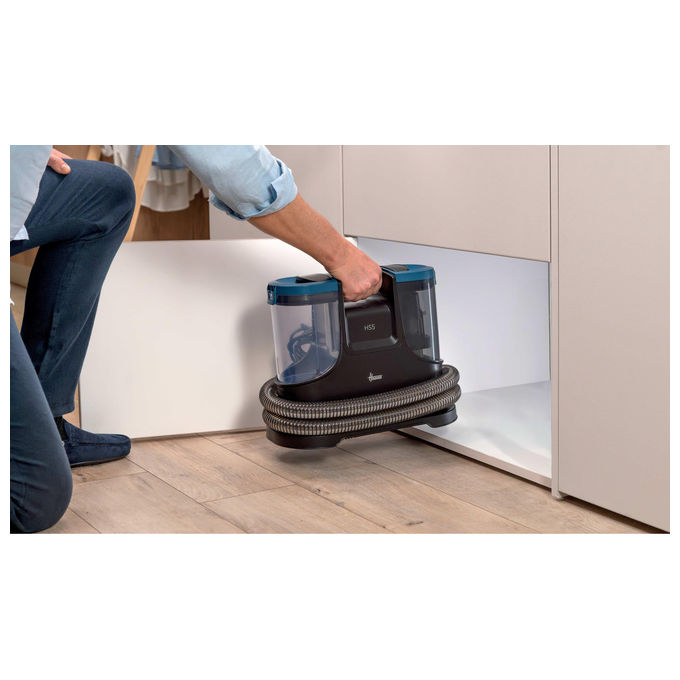 Hoover HS500 011 Pulitore a Vapore Portatile 400W Serbatoio 1.5L Aspirazione 10 kPa colore Nero Blu
