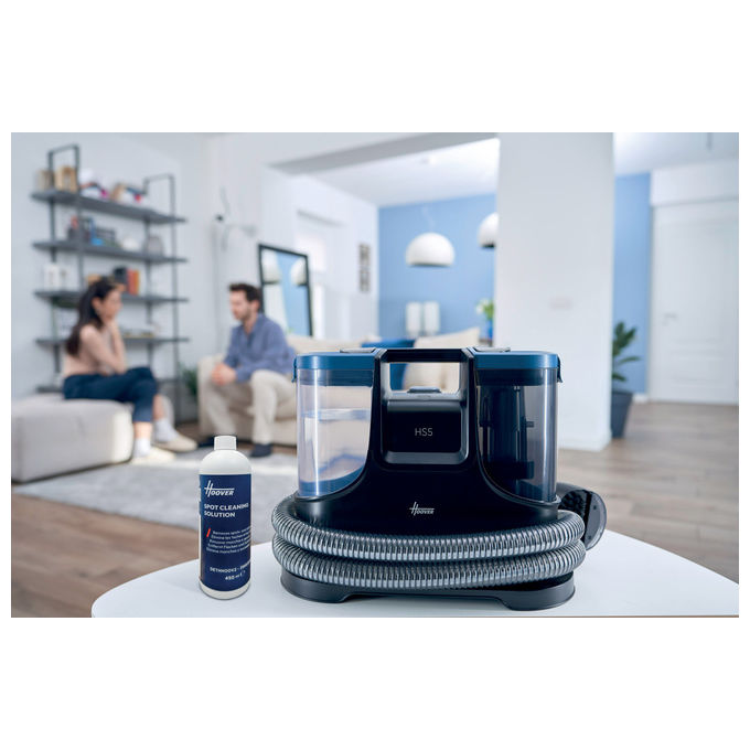 Hoover HS500 011 Pulitore a Vapore Portatile 400W Serbatoio 1.5L Aspirazione 10 kPa colore Nero Blu