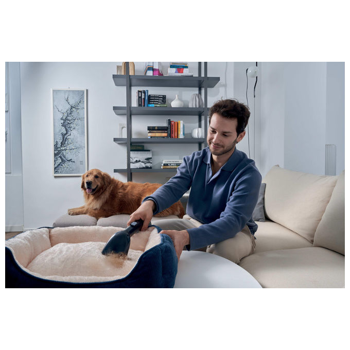 Hoover HS500 011 Pulitore a Vapore Portatile 400W Serbatoio 1.5L Aspirazione 10 kPa colore Nero Blu