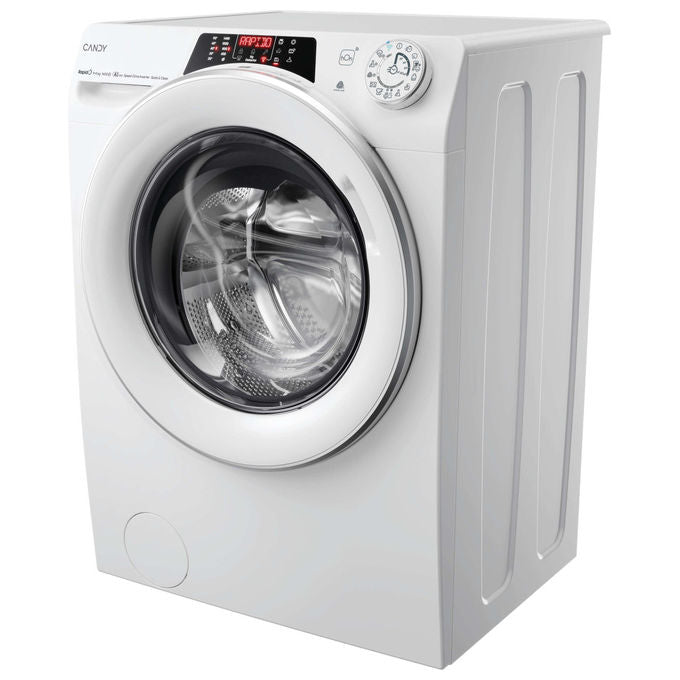 Candy ROW4956DWMS9-S RapidO Lavasciuga 9-5 Kg 1400 rpm Classe C Inverter Wi-Fi Vapore (85x60x53 cm) colore Bianco