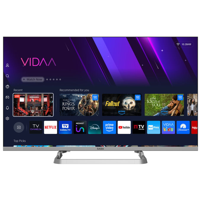 Saba, TV LED 32 pollici HD Smart TV, Grigio
