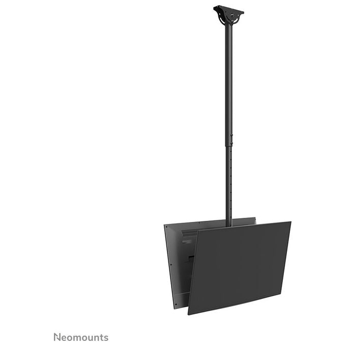 Neomounts Supporto a Soffitto per Doppio Monitor TV 23-43 pollici, Nero